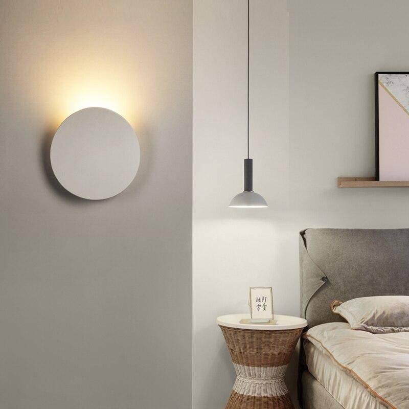 Applique murale design LED avec tuile arrondie en métal - vue 4 sur 9