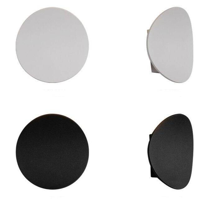 Applique murale design LED avec tuile arrondie en métal - vue 8 sur 9