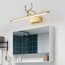 Applique murale moderne LED en métal doré style bois de cerf