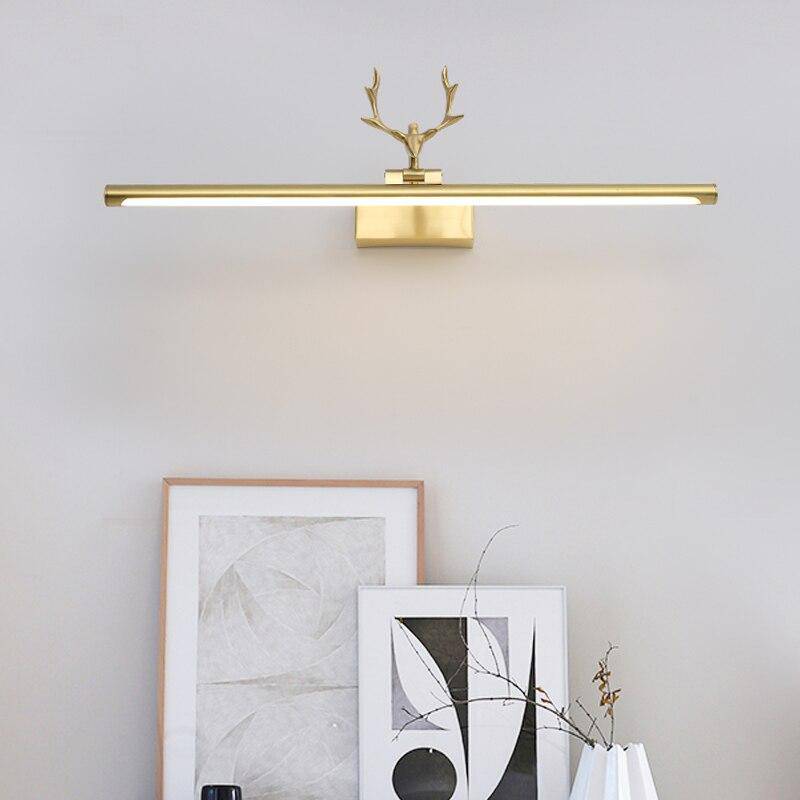 Applique murale moderne LED en métal doré style bois de cerf - vue 3 sur 7