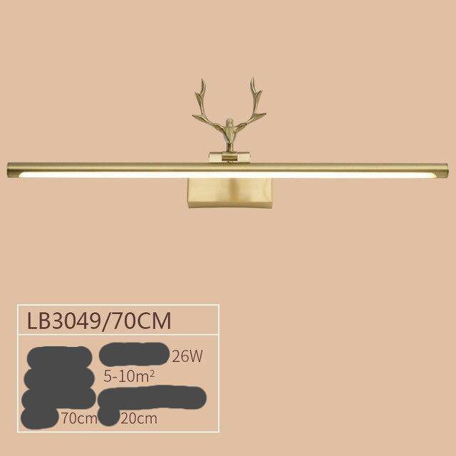 Applique murale moderne LED en métal doré style bois de cerf - vue 6 sur 7