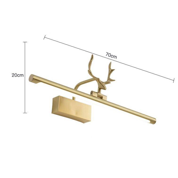 Applique murale moderne LED en métal doré style bois de cerf - vue 5 sur 7