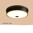 Plafonnier design à LED rond en métal aux bords épais