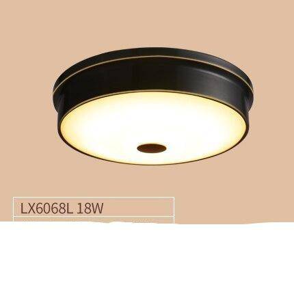 Plafonnier design à LED rond en métal aux bords épais - vue 13 sur 16