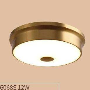 Plafonnier design à LED rond en métal aux bords épais