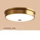 Plafonnier design à LED rond en métal aux bords épais