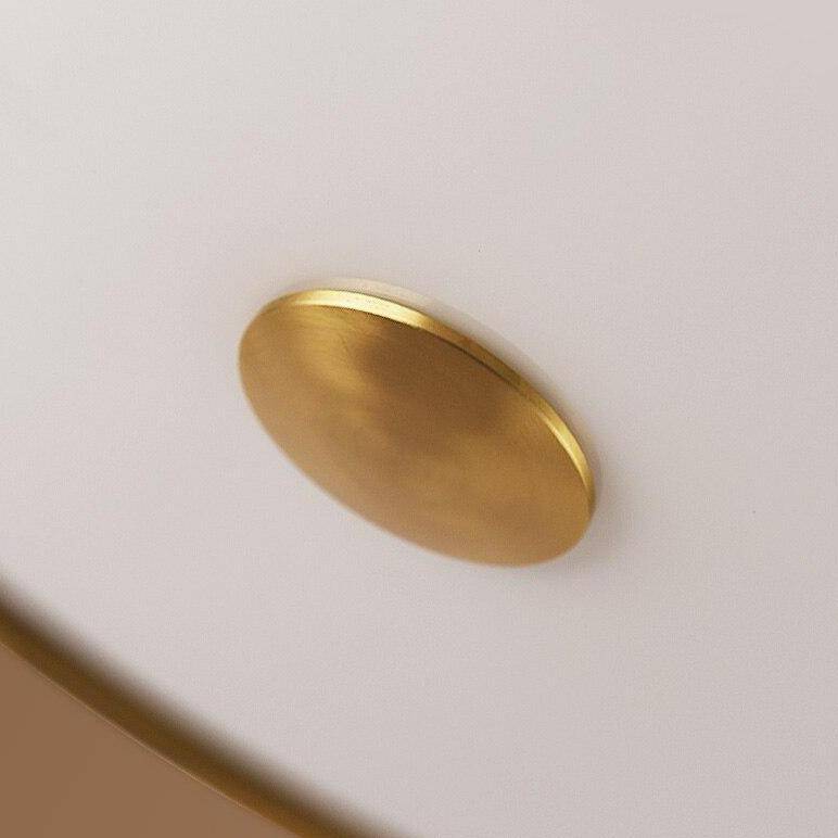 Plafonnier design à LED rond en métal aux bords épais - vue 5 sur 16