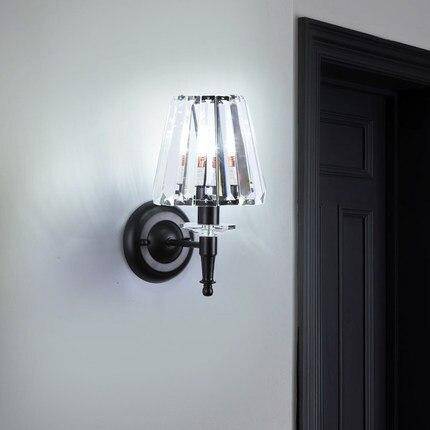 Applique murale design LED avec abat-jour en verre retro - vue 5 sur 4