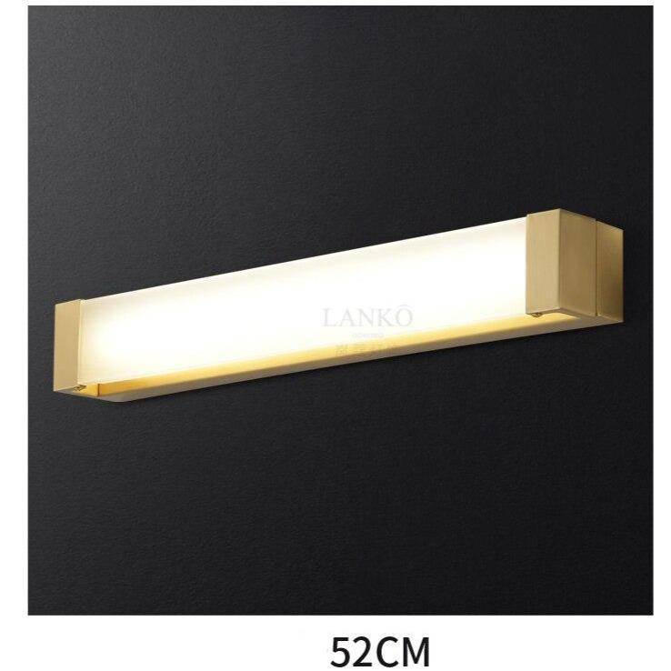Applique murale à LED en métal doré pour miroir Luxury