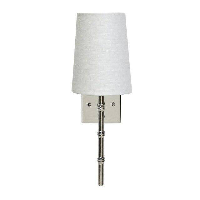 Applique murale moderne LED avec abat-jour blanc et métal coloré - vue 5 sur 6