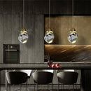 Suspension design LED avec cristal en verre Luxury