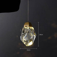 Suspension design LED avec cristal en verre Luxury