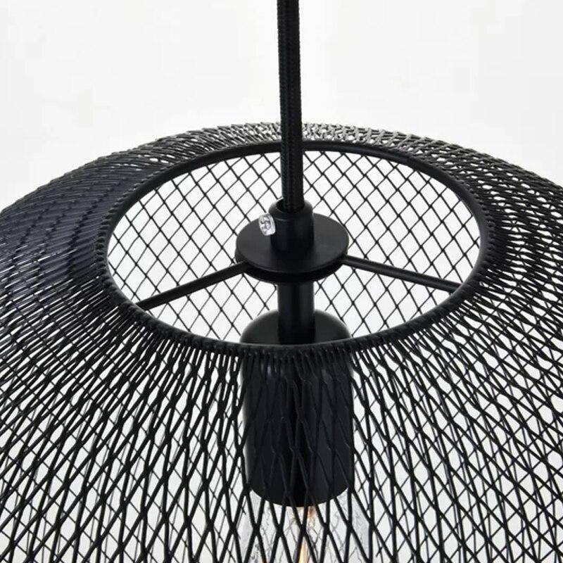 Suspension moderne LED avec boule en métal noire - vue 5 sur 4