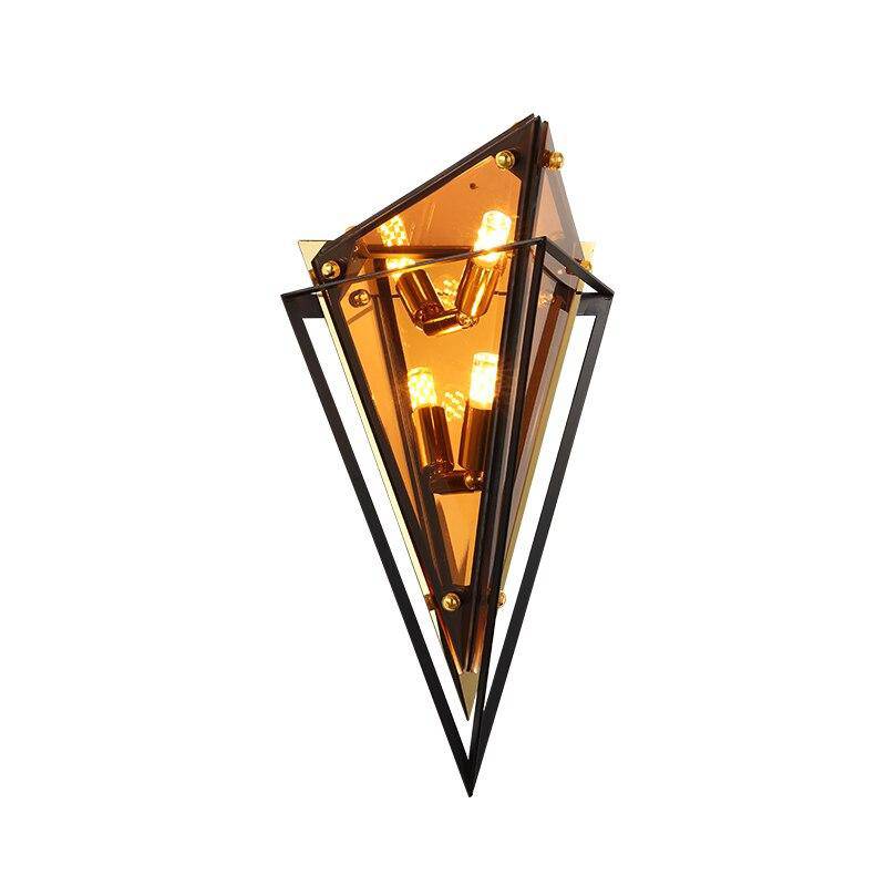 Applique murale design à LED en verre de formes triangulaires - vue 5 sur 5