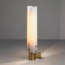Lampe à poser design LED en cuivre avec double abat-jour arrondi Luxury