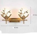 Applique murale LED en marbre avec plusieurs motifs dorées