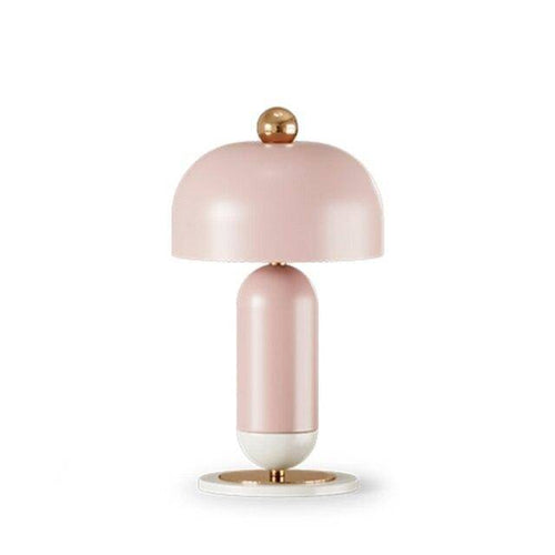 Lampe à poser design LED avec abat-jour arrondi minimaliste
