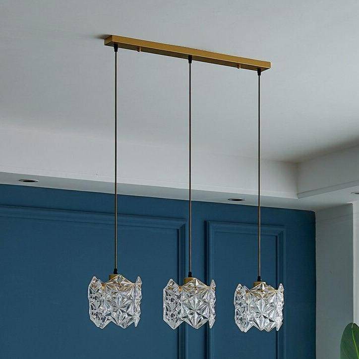 Suspension design LED avec abat-jour en verre cristal Luxury - vue 11 sur 11