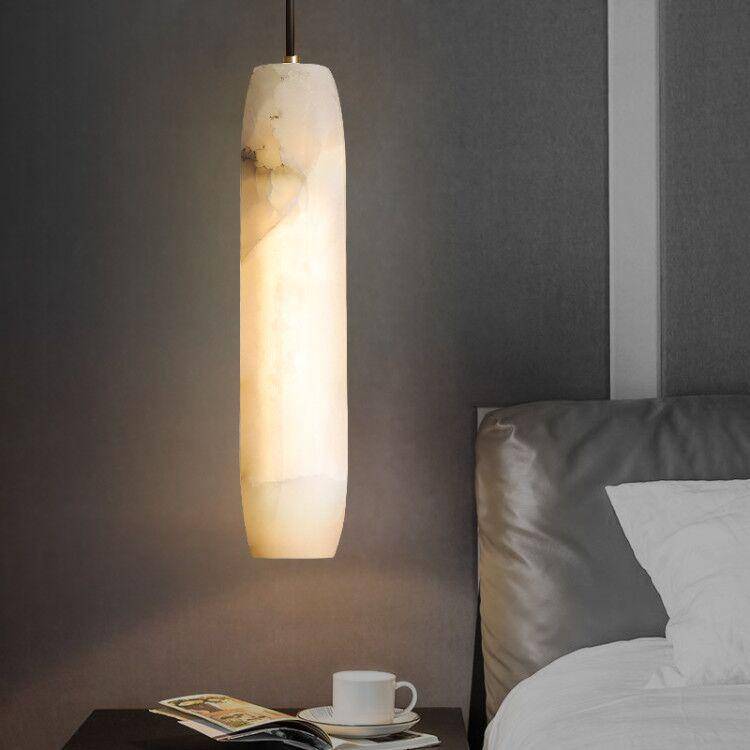 Suspension design LED avec abat-jour en marbre blanc Luxury - vue 7 sur 6