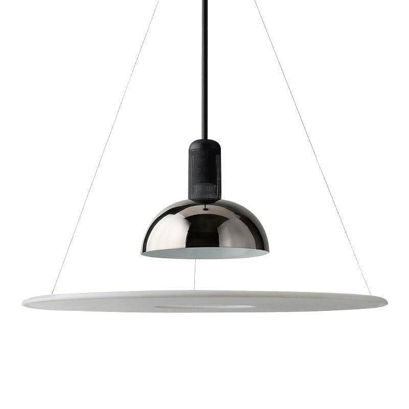 Suspension design LED avec disque en métal Nordic - vue 8 sur 9