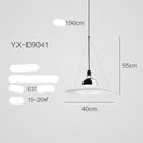 Suspension design LED avec disque en métal Nordic