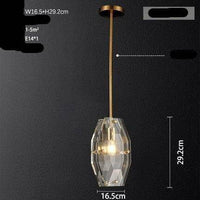 Suspension design LED dorée et plaque verre Luxury