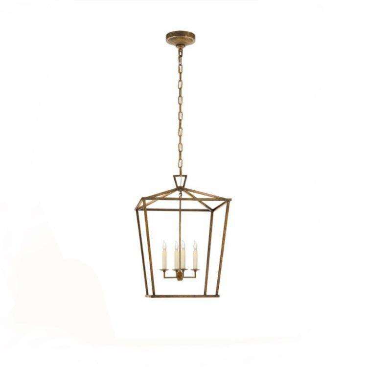 Suspension retro LED en métal avec bougies style retro - vue 6 sur 6