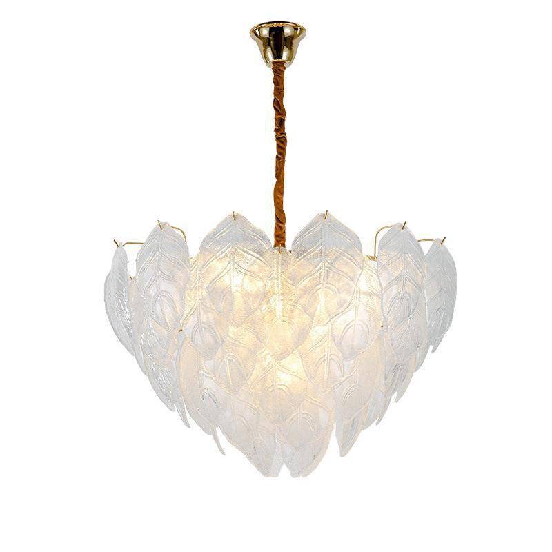 Suspension moderne LED avec imitation plumes en verre Light - vue 2 sur 2