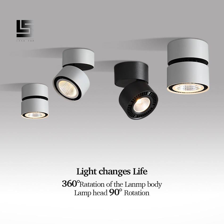 Spot arrondi LED avec rotation 360° - vue 6 sur 6