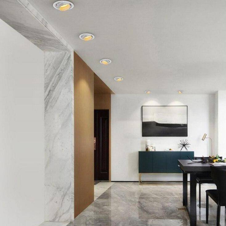 Spot encastré rond LED orientable style Loft - vue 3 sur 6