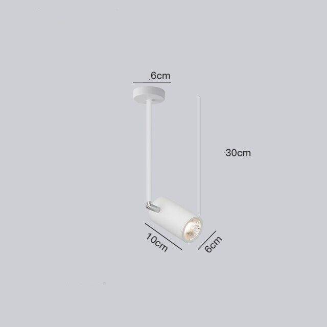 Spot moderne LED cylindre en aluminium Diano - vue 14 sur 21