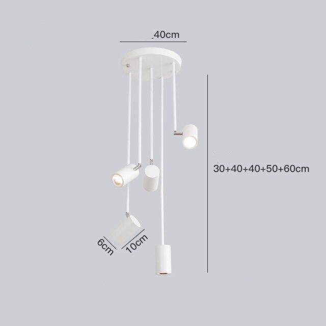 Spot moderne LED cylindre en aluminium Diano - vue 11 sur 21
