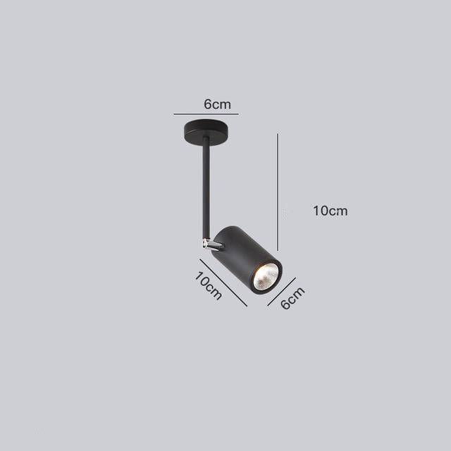 Spot moderne LED cylindre en aluminium Diano - vue 6 sur 21