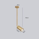 Spot moderne LED cylindre en aluminium Diano