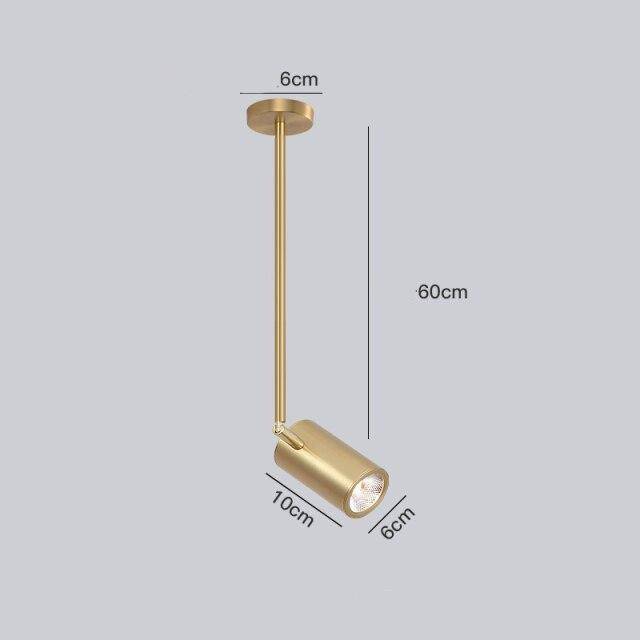Spot moderne LED cylindre en aluminium Diano - vue 13 sur 21