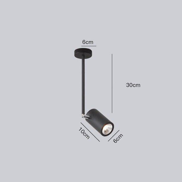 Spot moderne LED cylindre en aluminium Diano - vue 16 sur 21
