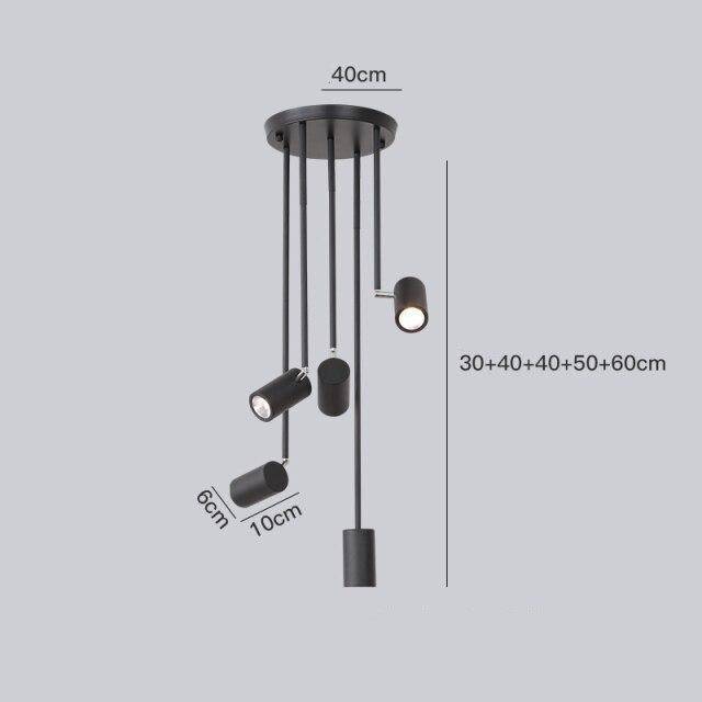 Spot moderne LED cylindre en aluminium Diano - vue 21 sur 21