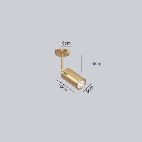 Spot moderne LED cylindre en aluminium Diano
