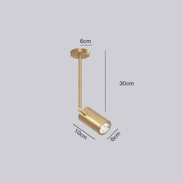 Spot moderne LED cylindre en aluminium Diano - vue 18 sur 21