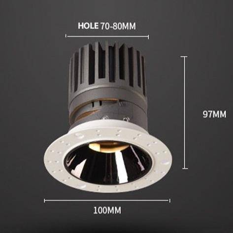 Spot encastré design LED rond - vue 9 sur 9