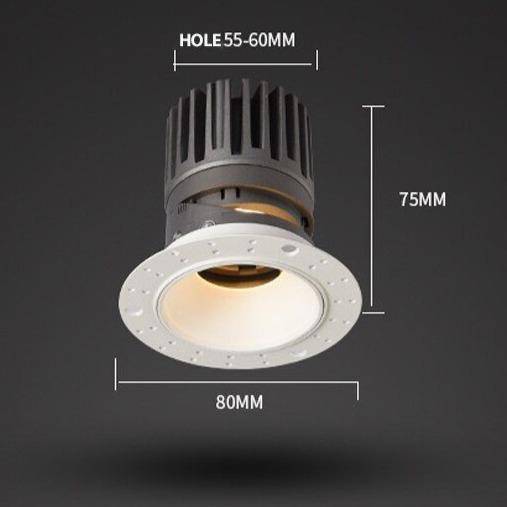 Spot encastré design LED rond - vue 8 sur 9