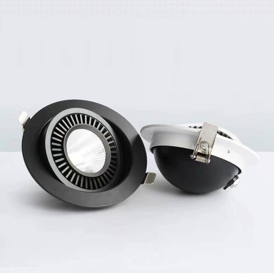 Spot moderne rond LED à encastrer orientable - vue 6 sur 7