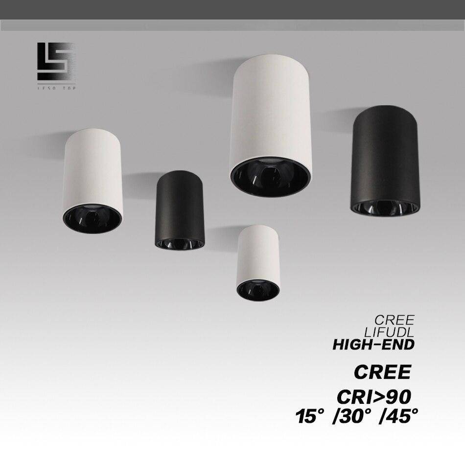 Spot moderne en aluminium arrondi à LED - vue 5 sur 8