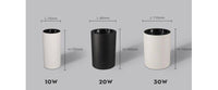 Spot moderne en aluminium arrondi à LED
