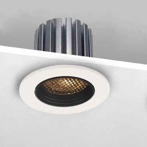 Spot encastré moderne LED rond blanc - vue 3 sur 10