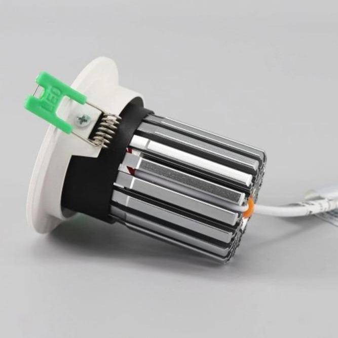 Spot encastré moderne LED rond blanc - vue 5 sur 10
