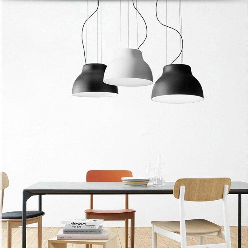 Suspension moderne LED avec abat-jour en métal coloré - vue 4 sur 11