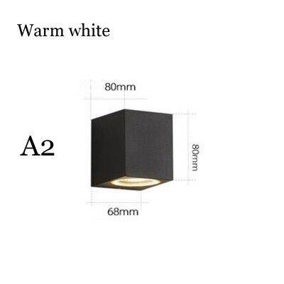 Applique murale moderne LED en cube noir Deco - vue 8 sur 8