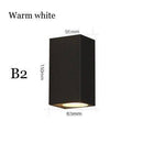 Applique murale moderne LED en cube noir Deco