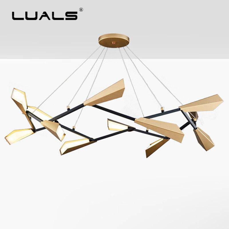 Lustre moderne LED avec plusieurs abat-jours aluminium Creative - vue 6 sur 9